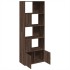 Estantería madera de ingeniería marrón roble 70x36x189