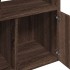 Estantería madera de ingeniería marrón roble 70x36x189