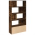 Estantería madera de ingeniería roble ahumado 100x36x189