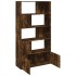 Estantería madera de ingeniería roble ahumado 100x36x189