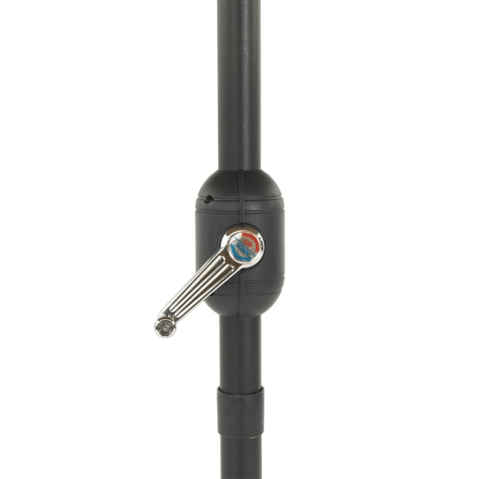 Sombrilla de jardín con LEDs poste acero marrón 324x324x247