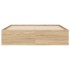 Cama con cajones madera ingeniería roble Sonoma 135x190