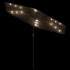 Sombrilla de jardín con LEDs poste acero marrón 268x268x226