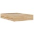 Cama con cajones madera ingeniería roble Sonoma 135x190