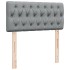 Cama box spring con colchón tela gris claro 90x190
