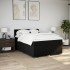 Cama box spring con colchón tela negro 160x200