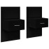 Mesitas de noche de pared con luces LED 2 unidades