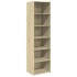 Aparador alto madera de ingeniería roble Sonoma 50x41x185