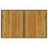 Mesa de jardín superficie de madera ratán PE gris 110x68x70