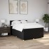 Cama box spring con colchón tela negro 140x190