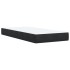 Cama box spring con colchón terciopelo negro 100x200