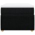 Cama box spring con colchón tela negro 90x190