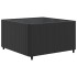 Set de muebles de jardín y cojines 7 pzas ratán sintético