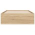 Cama con cajones madera ingeniería roble Sonoma 75x190