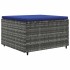 Set de muebles de jardín 5 pzas y cojines ratán sintético