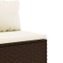 Set muebles de jardín 7 piezas y cojines ratán sintético