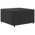 Set muebles de jardín 6 piezas y cojines ratán sintético