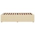 Estructura de cama sin colchón tela crema 90x190