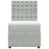 Cama box spring con colchón terciopelo gris claro 100x200