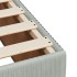 Cama box spring con colchón terciopelo gris claro 100x200