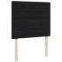 Cama box spring con colchón terciopelo negro 120x200