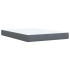 Cama box spring con colchón terciopelo gris oscuro 140x200