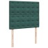 Cama box spring con colchón terciopelo verde oscuro 120x200