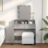 Tocador con luces LED color gris Sonoma 80x41x144,5
