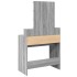 Tocador con luces LED color gris Sonoma 80x41x144,5