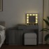 Tocador con luces LED gris sonoma 115x37x110,5