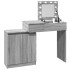 Tocador con luces LED gris sonoma 115x37x110,5