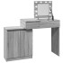 Tocador con luces LED gris sonoma 115x37x110,5
