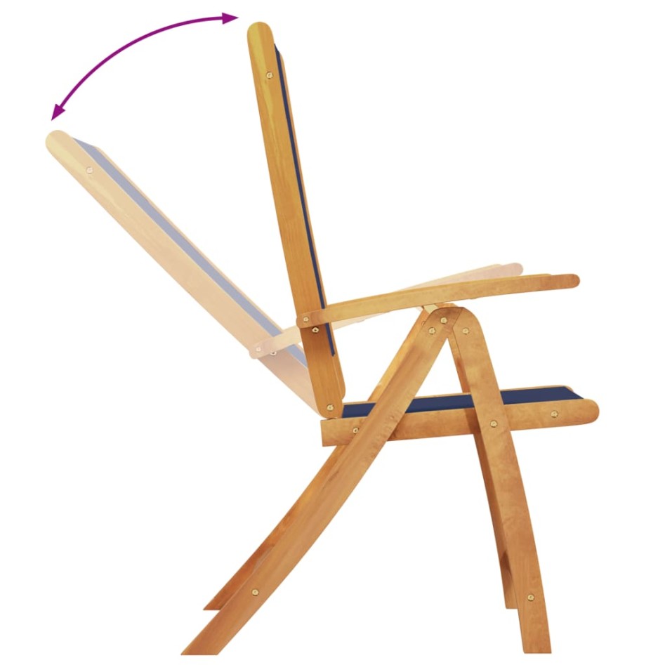 Sillas de jardín plegables 8 uds madera maciza acacia