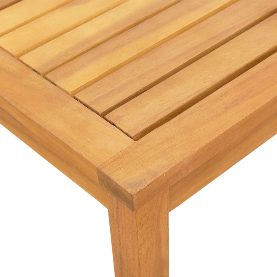 Tumbonas 2 uds con mesa madera maciza acacia y textileno