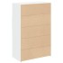 Aparador de madera de ingeniería blanco 80x42,5x124