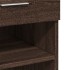 Aparador de madera de ingeniería marrón roble 80x42,5x124