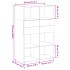 Aparador de madera de ingeniería marrón roble 80x42,5x124