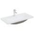 Set de mueble de baño 2 piezas cerámica y madera de