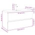 Set de mueble de baño 2 piezas cerámica y madera de