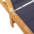 Tumbona de madera maciza de acacia y textileno