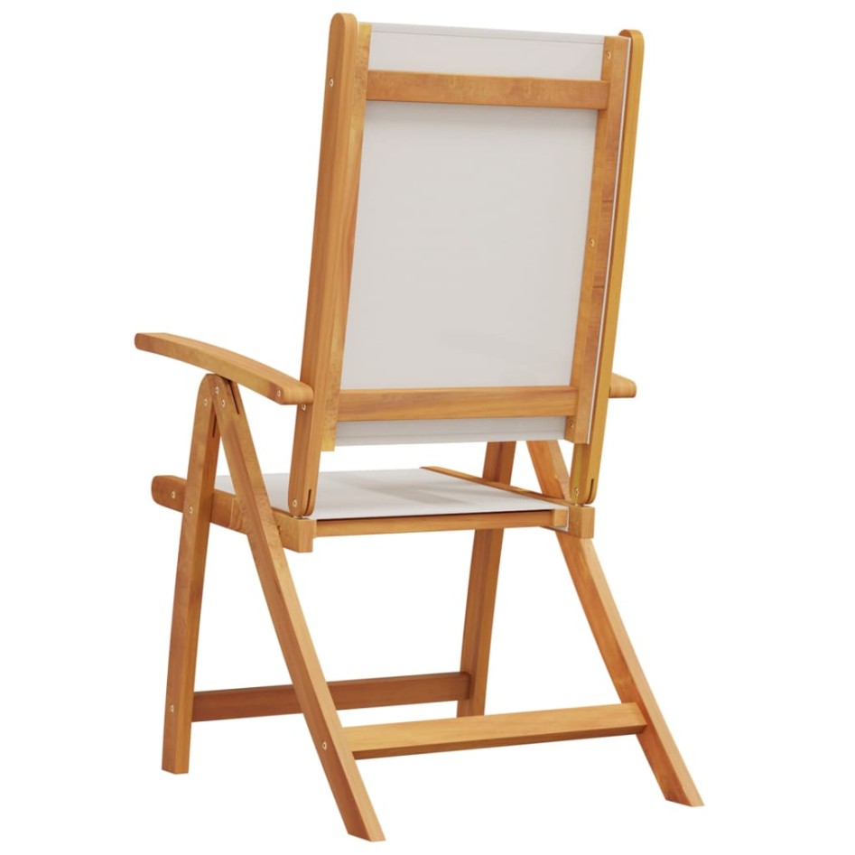 Sillas de jardín plegables 2 uds madera maciza acacia