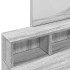 Tocador con espejo color gris Sonoma 80x41x144,5