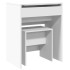 Tocador con taburete blanco 60x40x113,5