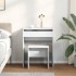 Tocador con taburete blanco 60x40x113,5