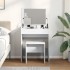 Tocador con taburete blanco 60x40x113,5