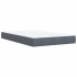 Cama box spring con colchón terciopelo gris oscuro 120x190