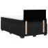 Cama box spring con colchón terciopelo negro 120x200