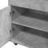 Carrito de bar madera de ingeniería gris hormigón 60x39,5x89