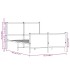 Estructura de cama sin colchón metal roble ahumado 120x190