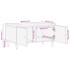 Mesa de centro de madera maciza de mango 80x50x40